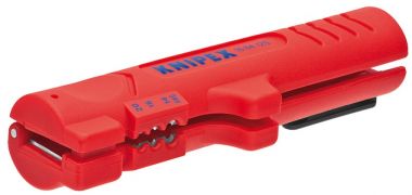 Инструмент для снятия оболочки с плоского и круглого кабеля KNIPEX 16 64 125 SB KN-1664125SB ― KNIPEX