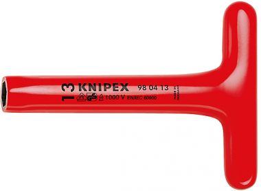 Ключ гаечный торцовый с прочной Т-образной ручкой KNIPEX 98 04 13 KN-980413 ― KNIPEX