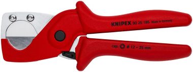 Труборез-ножницы для композитных металлопластиковых и пластиковых труб, ∅ 12 - 25 мм, L-185 мм KNIPEX KN-9025185SB ― KNIPEX